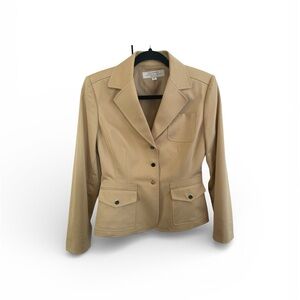 Tahari Arthur S. Levine Camel Blazer size 4 Petite